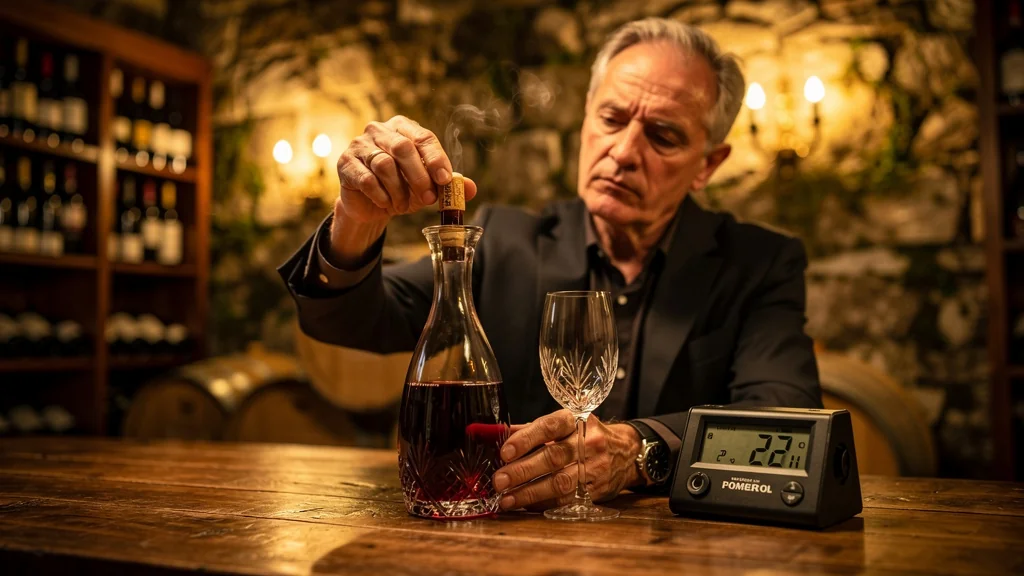 Découverte décevante d’un vieux Pomerol 30 ans effondré après 20 minutes en carafe