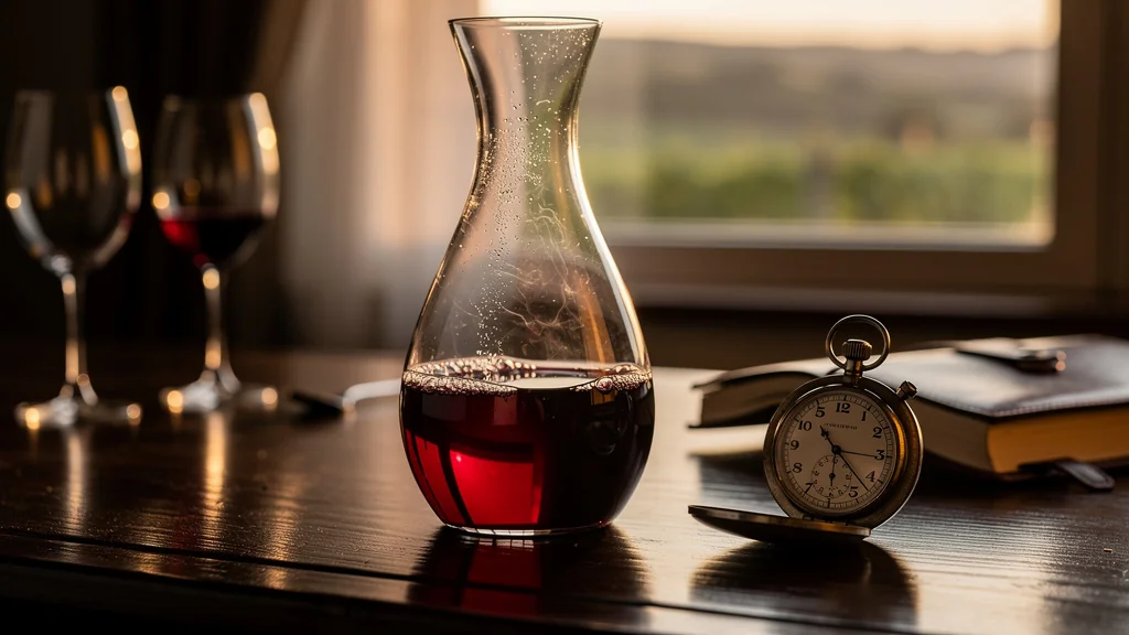 Découverte de l'aération d'un Fronsac jeune en carafe sur deux heures avec chronométrage précis
