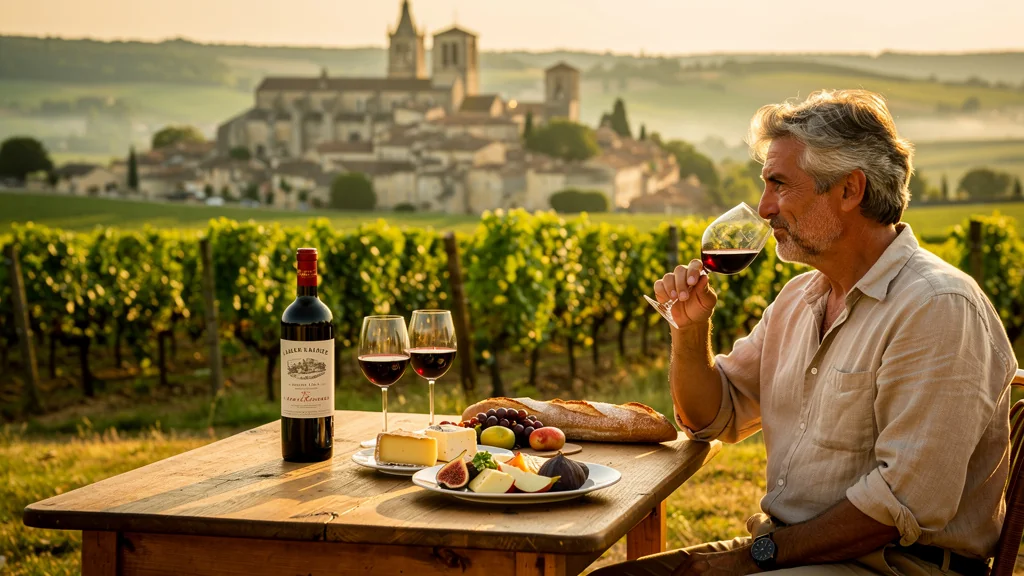 Déjeuner en plein air à Saint-Émilion avec dégustation de seconds vins bordelais face aux vignobles